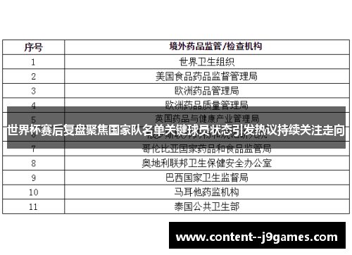 世界杯赛后复盘聚焦国家队名单关键球员状态引发热议持续关注走向